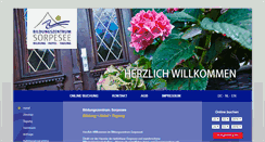Desktop Screenshot of bildungszentrum-sorpesee.de